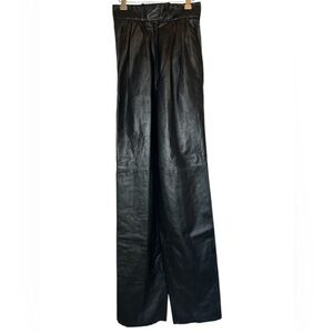 VTG L. ALVEAR Piel Black Goth Vibes Leather Pants, Size Small / 4
